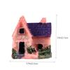 Abaodam 8pcs Resin House Micro Landscape Villa Resin Ornament Plant Decors Miniature Home Decor Farmhouse Style Elegant Desk Accessory for Fairy Garden Style view 2