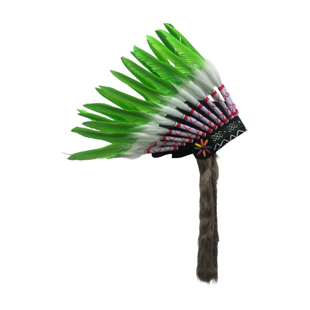 Artificial Feather Indian Headdress Headwear for Stage Performance Carnival