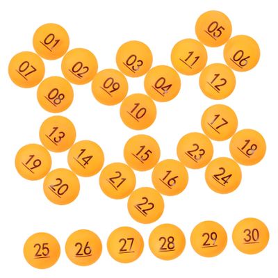 Unomor 30pcs Numbered Raffle Balls Plastic Lottery Game Balls for Party Games Home Entertainment Raffle Drawings Fun Activity Supplies