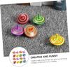 BESPORTBLE 16pcs Wooden Gyro Toys for Fun Playtime and Stress Relief Safe and Random Colors Fidget Toys for Enhance Parent Interaction view 3