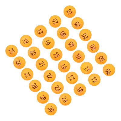 LIFKOME 30pcs Numbered Raffle Balls Party Game Lottery Balls for Entertainment Activity Games and Prize Draws (1-30)