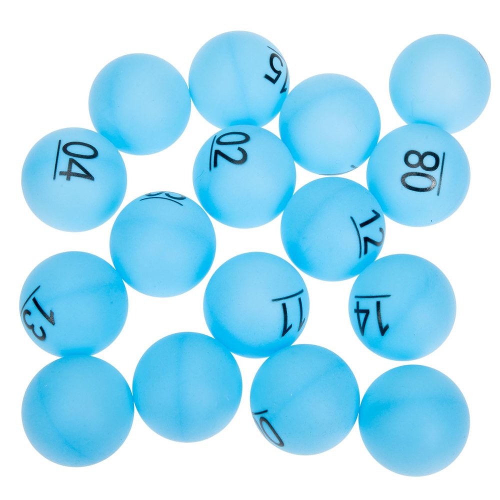 GALPADA 16pcs Plastic Numbered Bingo Balls Safe Lightweight Lottery Game Props for Parties Raffle Draws Entertainment Fun for Adults