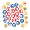 GALPADA 30pcs Strong Bingo Balls Numbered Game Balls for Parties Celebrations Events Easy to Find view 1