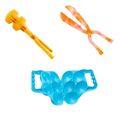 Abaodam 3Pcs Maker Outdoor Winter for Interactive Play Tool for Play Plastic Design Random Colors Random Color