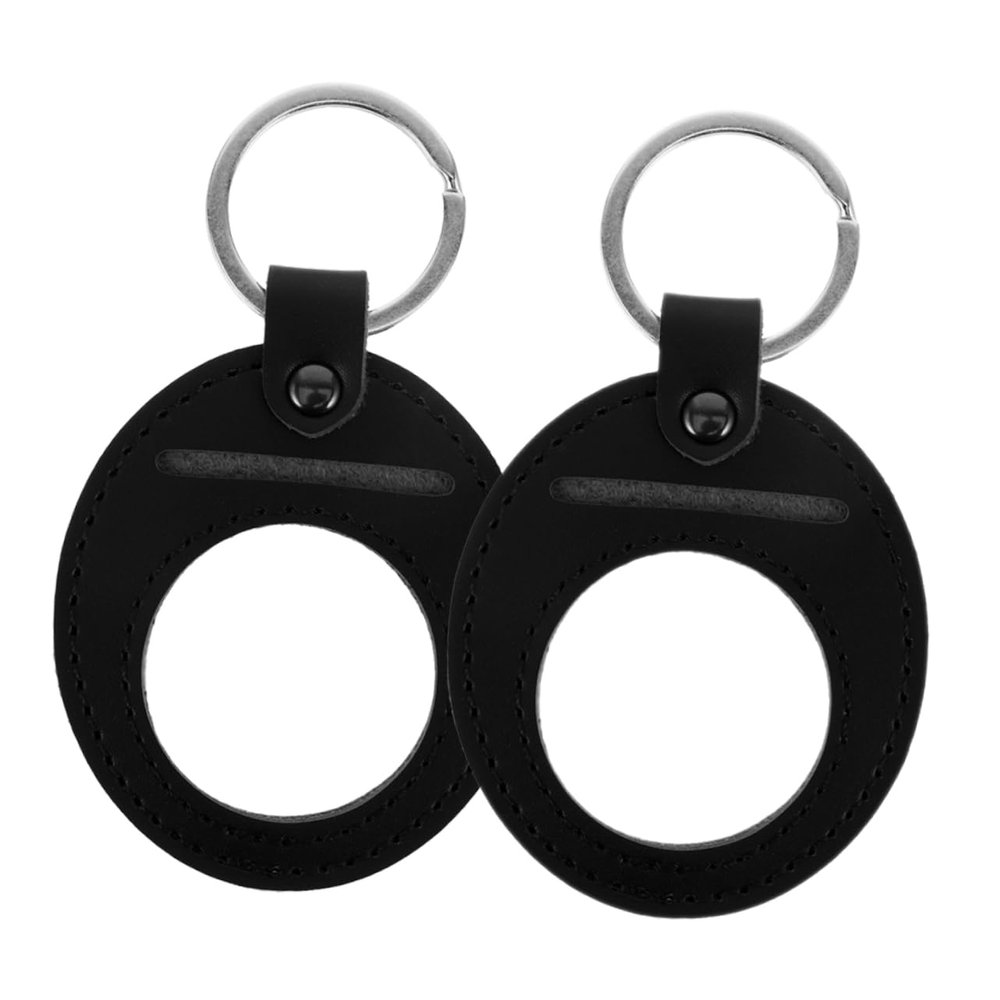 BESPORTBLE 2Pcs Leather Coin Holder Keychains Durable Keyring for Coin Collection Storage Soft Interior for Scratch Protection for Commemorative Coins and Easy Portability