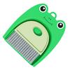 ULDIGI Small Broom and Dustpan Set Mini Cleaning Tools Push Broom Dustpan Boy Girl's Cleaning Set Adorable Frog Shape view 1
