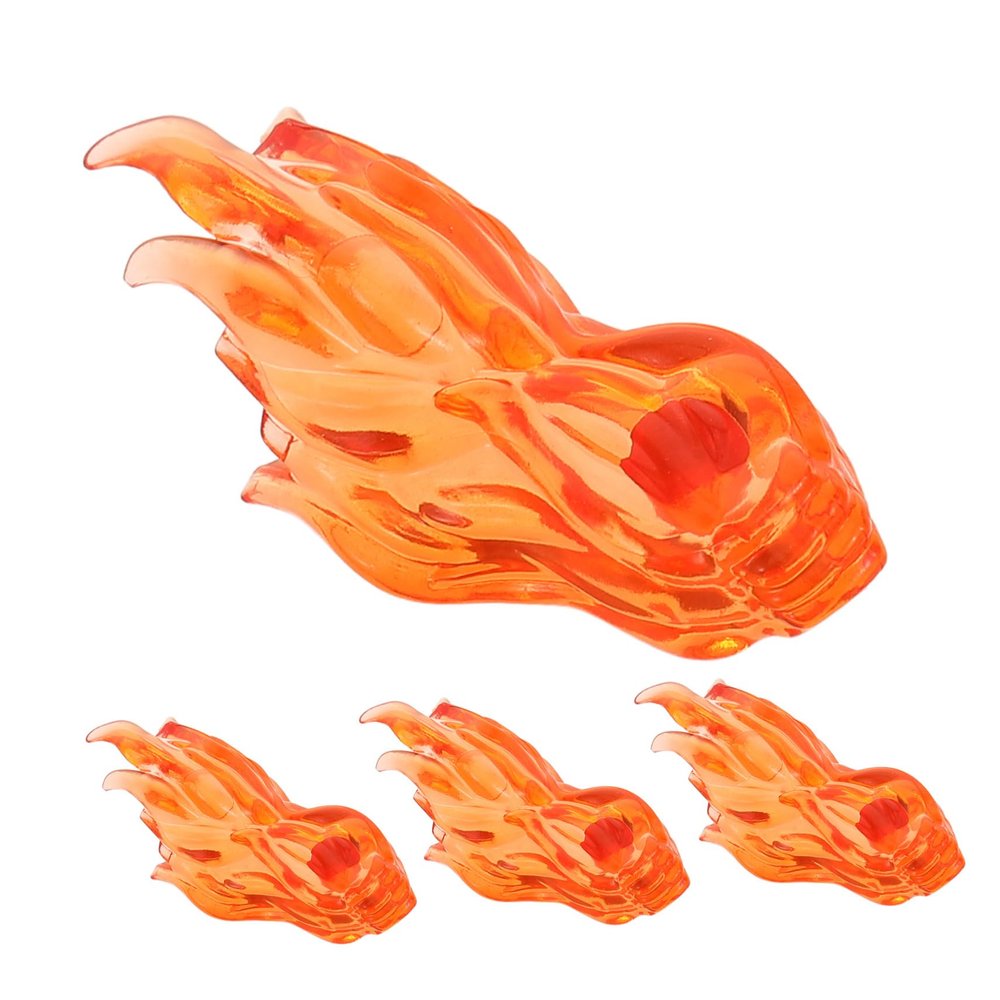 Kisangel 4pcs Effects for Construction Enhance Imagination and Skill Development Safe Miniature Play Props