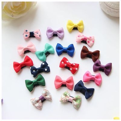 10Pcs/Lots Candy Color Small Bow Hair Clips Safety Hair Pins Barrettes for Girls Hair Accessories