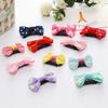 10Pcs/Lots Candy Color Small Bow Hair Clips Safety Hair Pins Barrettes for Girls Hair Accessories view 4