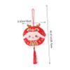 CORHAD Cute 10cm Plush Dragon Doll Chinese New Year Mascot Toy with Lanyard Soft Stuffed Animal Decor for Boys and Girls and Adults for Celebrations and Home Decoration view 2