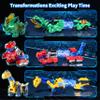 Eohemeral 6-in-1 Dinosaur Transforming Robot Toys Set,STEM Toy Combine Dinosaur Transform into Robot,Party Birthday Educational Gifts for Kids Age 3 4 5 6 7 8 9 10 Years Old Boys Girls view 3