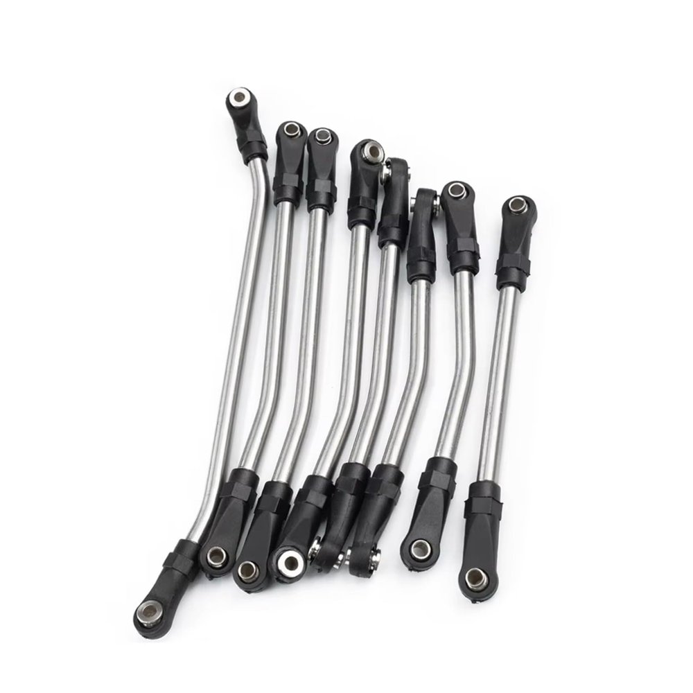 Rc Connecting Rod Tie Rod for Element for Enduro 1/10 8Pcs Stainless Suspension Linkage Steering Link Rod Set RC Car Parts and Accessories Upgrades Replacement Use