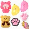 Taba Squishy Fidget Toys 6Pcs, Stress Relief Sensory Squeeze Toys for Kids & Adults, Kawaii Taba Squishies for Party Favors, Classroom, Valentine's Day Gifts, Goodie Bags Stuffers view 1