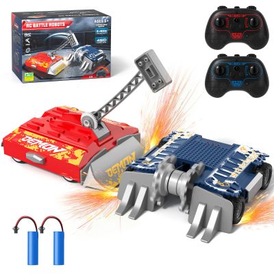 ACIKETO Remote Control Battle Robots, RC Fighting Robots Toys for Kids, Combat Robot STEM Toys, 4WD 2.4 GHz Remote Control Robot Set Birthday Gifts for Boys and Girls Age 5 & Up