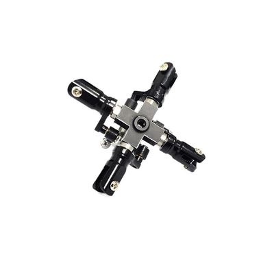ScYWdLi Metal 3 4 Blade Tail Rotor Set Compatible with 470 Class Helicopter 13.5mm Taill Boom(4 Blade Holder)