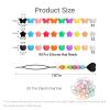 COZYISLE 90PCS Silicone Hair Beads for Braids - Ultimate Soft Hair Beads Kit for Kids Girls with Bead Threader, Bands & Storage Case | Tangle-Free & Comfy view 3