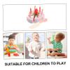 BESPORTBLE 1 Set Simulated Strawberry Cake Playset Cake Cutting for Creative Role Play Bright Colors Design for Birthday Parties and Tea Fun view 3