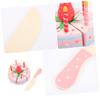 BESPORTBLE 1 Set Simulated Strawberry Cake Playset Cake Cutting for Creative Role Play Bright Colors Design for Birthday Parties and Tea Fun view 4