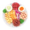 Abaodam Realistic Steak Broccoli Egg Sandwich with Tiny Dish Dollhouse Kitchen Accessories for Creative Play Imaginative Storytelling view 1