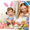 BESPORTBLE 24pcs Plastic Easter Egg DIY Graffiti Eggs for Crafting and Classroom Fun Smooth Surface for Easy Painting and Coloring view 3