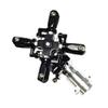 ScYWdLi Metal 3 4 Blade Tail Rotor Set Compatible with Trex450 450 Class Helicopter EC135 Bell206 Align450 Pro 450L 480 Heli(4 Blade Holder) view 3