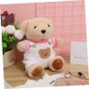 JUMPLAWN 2 Sets Bear Sweater Jumpsuit for Plush Dolls Soft Doll Outfits for Playdates and Collectible Display view 4
