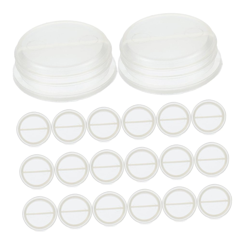 Alipis 20pcs Piggy Bank Stopper Cap Round Hole Cover Money Saving Box Plug Replacement for Savings Bank Lock Design Closure