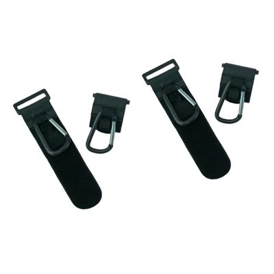 VOSAREA 2sets Sturdy Iron Car Hooks Black Stroller Hooks for Hanging Bags Accessories Easy to Install for Strollers Cars 2pcs*2