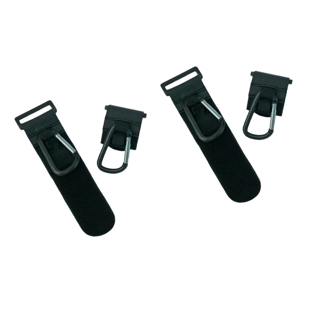 VOSAREA 2sets Sturdy Iron Car Hooks Black Stroller Hooks for Hanging Bags Accessories Easy to Install for Strollers Cars 2pcs*2