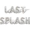 10Pcs Silver Last Splash Letter Balloons 16in Foil Balloon Decorations Party Decor Silver Letter Balloons Last Splash Party Supplies view 1