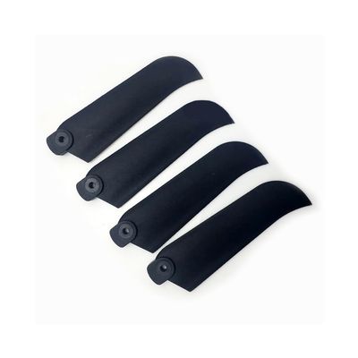 ScYWdLi RC 500 Helicopter Model 4 Blades Tail Rotor Suit Compatible with 4mm Tail Shaft 500PRO L Helicopter Spare Parts(Black)