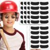 100 Pairs Sport Eyeblack Stickers (1.8" x 0.7")  Self-Adhesive Black Under Eye Strips for Baseball, Football, Softball | Sweat-Resistant Eye Black for Adult Athletes + Bonus 1 White Pencil view 1