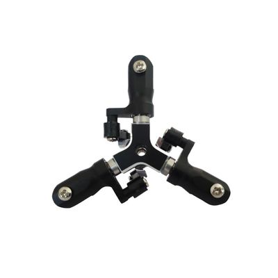 ScYWdLi Metal 3 4 Blade Tail Rotor Set Compatible with Trex450 450 Class Helicopter EC135 Bell206 Align450 Pro 450L 480 Heli(3 Blade Holder)