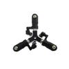 ScYWdLi Metal 3 4 Blade Tail Rotor Set Compatible with Trex450 450 Class Helicopter EC135 Bell206 Align450 Pro 450L 480 Heli(3 Blade Holder) view 1