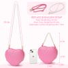 Noviko Heart Purse for Little Girls Crossbody Bag Toddler Purse Kids view 3