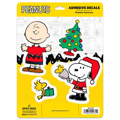 Peanuts Christmas Adhesive Vinyl Decal Pack