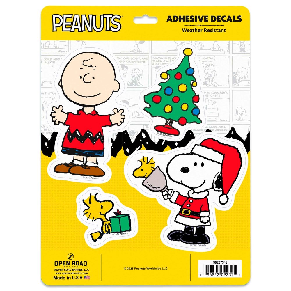 Peanuts Christmas Adhesive Vinyl Decal Pack