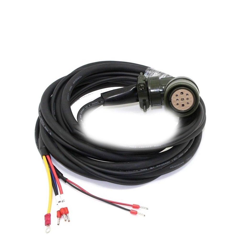 B2 Servo Motor Encoder Cable ASDBCAEN1003/B2EN1005 Power Cable ASDBCAPW1203for B2 Serial 1kw 1.5kw 2kw(Power Cable Brake,3m)