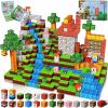 Annexfun Grassland Red Brick Magnetic Blocks - 150 PCS Build view 1