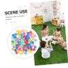 ifundom 100pcs Numbered Raffle Balls: Plastic Bingo Balls 4cm - Numbered 1-100 and Colored - Small Game Spheres for Raffle Party Games Educational Activities view 3