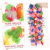 Ciieeo 24pcs Hawaiian Lei Necklace Garland for Women Floral Luau Decorations Tropical Party Accessory view 3