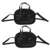 DIYEAH 2pcs Miniature Doll Handbags for 18 Inch Dolls Colorful Crossbody Bags Zipper for Dressing Up and Dollhouse Accessories view 1