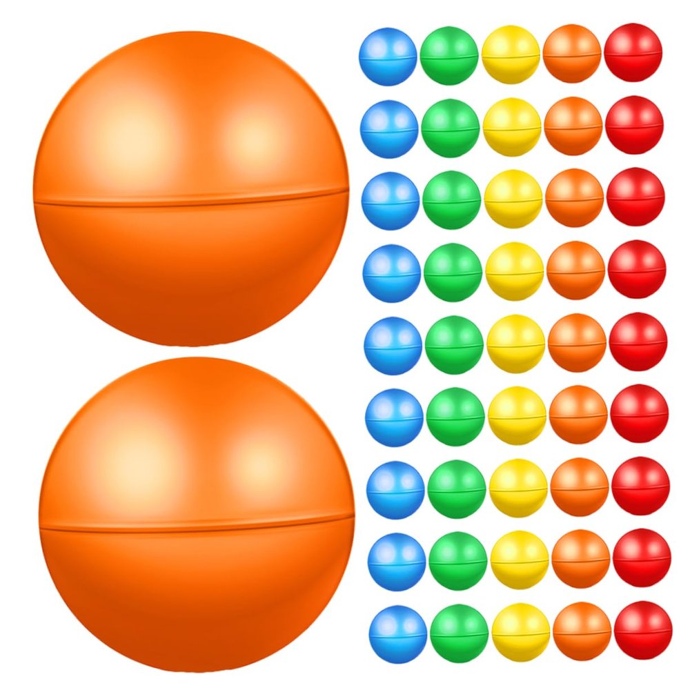 Kisangel 100pcs Innovative Plastic Raffle Balls Lucky Drawing Balls Noise for Boys and Girls Parties Events