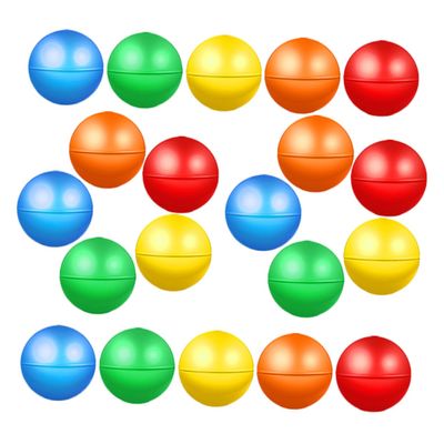 BESPORTBLE 100pcs Plastic Raffle Balls Hollow Capsules for Party Game Raffle Drawing Balls Surprise Prize Capsules