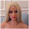 Boho Bridal Wedding Head Chain Rhinestone Hair Jewelry for Women Wedding Oval Crystal Hair Chain Accessories Gifts(4,Gold) view 1