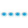 Drfeify RC Car Aluminum Brake Disc Kit, 2.3 Inch Diameter, Blue, with M4 Locking Nuts, Hexagonal Hub view 4