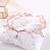 Party Girls Headband Wedding Headwear Bridal Headpieces Princess Hair Accessories Frontal Chain Head Jewelry Women Tiaras(Rose Gold) view 2
