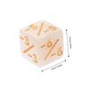 DECHOUS 50PCS Acrylic Mathematics Sign Dice Teaching Pearl Pattern Educational Tool for Engaging Party Game Dice for Math Skill Development and Practice view 2