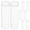 Angoily 8pcs Transparent Coin Storage Tubes Coin Holders for Quarters and Collectibles and Protection for Collectors and Hobbyists view 1