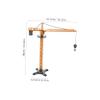 Homoyoyo Manual Lifting Crane Realistic Diecast Construction Vehicle for Educational Play Supplies Sparks Interest Engineering for Boys view 2